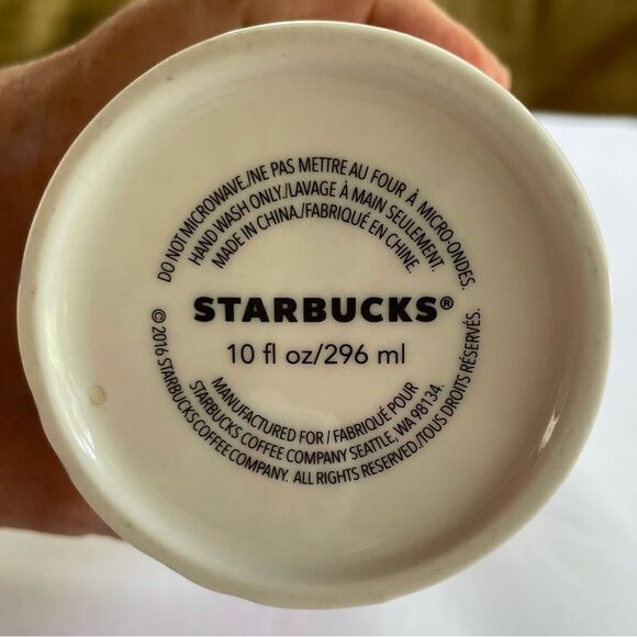 RARE Starbucks Mermaid Swarovski Ceramic Travel Mug - Picture 6 of 14